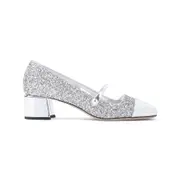 [Jimmy Choo] Jimmy Choo-Silver Calf Leather Elisa 45 Pumps-Donna 39.5 IT