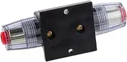 FELTECHELECTR 12v-24v Car Audio Inline Auto Circuit Breaker 30a Reset Fuseholder Surge Protection Housing