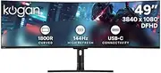[Kogan] Infinity 49" Curved Ultrawide DFHD 144Hz 1ms FreeSync USB-C Gaming Monitor (3840 x 1080) - KAMN49DFUCLA - 49 Inch