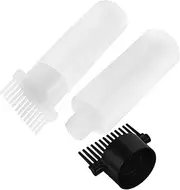 2pcs Haircut Comb Hair Dye Bottle Shampoo Hairdressing Combs Oil Dispenser for Hair Small Hair Color Bottles Bottle for Hair Oil Applicator Hair Bottle Applicator Plastic