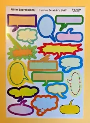 VTG TREND Scratch & Sniff Stinky Sticker Sheet Die Cut LICORICE Expressions Rare