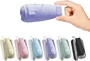 [DAWNTREES] Travel Sun Umbrella Mini Umbrellas for Purse, Lightweight Small UV Sun Umbrella Compact Suit for Pocket with Case，Umbrella with 99% UV Protection for Women Men Kids (Purple)