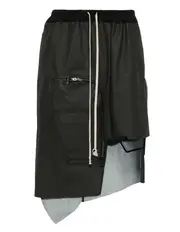 [Rick Owens] Dracca Skirt Chalk Stretch