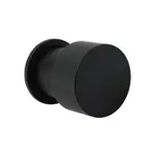 Matt Black Round Knob Wall Mounted Shower Mixer Valve Hot Cold Water Switch Tap Kit