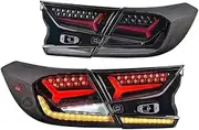LED Taillights Assembly Compatible For Honda Accord 2018-2022 DRL Start UP Animation