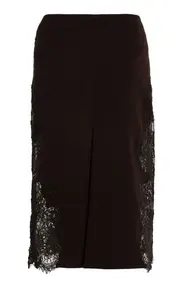 [Christopher Esber] Mahara Lace Panel Tailored Midi Skirt