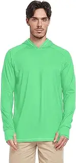 [ODAWA] Golden Sun Shirt with Hood Light Weight Long Sleeve Shirts for Men S-XXL