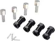 Gogogmee Hub Adapter for Cars Extension Spacer for Wheel Widening Easy to Install Lightweight Modification Part for Crawler and Off Road Vehicles Black