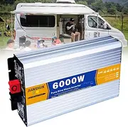3000w 4000w 5000w 6000w 8000w Pure Sine Wave Inverter 12v 24v 48v 60v to 110v/220v Power Converter, for Refrigerators,Automobiles,Microwave Ovens,Medical Equipment,Etc,6000W-48Vto220