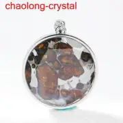 59.35 Ct Pallasite Meteorite Pendant Brenham Meteorite Necklace --60