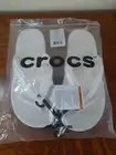 Crocs White Crocband Flip Flops Slip On Sandal Size US Men 8 Women10 Unisex