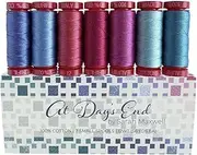 at Day's End by Sarah Maxwell Aurifil 7 Small Spool 100% Cotton 12wt Thread Bundle, 56 Yds Each, Ideal for Crafting, Quilting, and Patchwork
