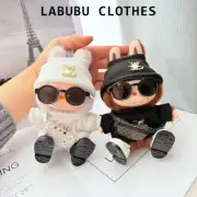Labubu Clothes The Monsters Plush Dolls Black Clothes Outfit Set No Toys Gift