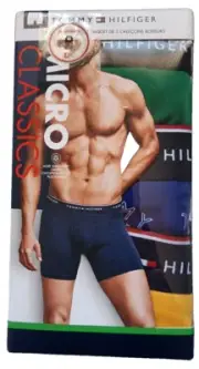 Tommy Hilfiger Boxer Briefs Solid and Tommy Logo Pack of 3 Size M