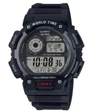 在飛比找Yahoo!奇摩拍賣優惠-【萬錶行】CASIO  10年電力世界時間手錶  AE-14