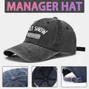 Shit Show Supervisor TEXT Baseball Cap Novelty Funny Joke Hats Manager Caps
