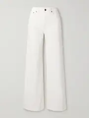 [KHAITE] KHAITE - Dane High-rise Wide-leg Jeans - White - 31 31 White