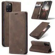 CaseMe Samsung Galaxy A31 Classic PU Leather Folio Case Cover A315 [Coffee]