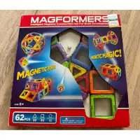 在飛比找蝦皮購物優惠-MAGFORMERS 磁性建構片 62pcs 兒童益智玩具