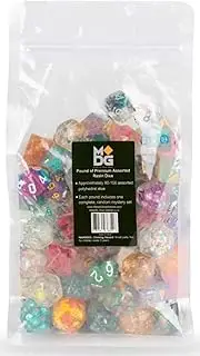 Metallic Dice Games Pound of Premium Assorted Resin Dice