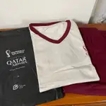 QATAR X FIFA 2022 卡達航空 世界杯足球賽 聯名 頭等艙過夜 棉質 睡衣 T恤 居家服 長褲M / S