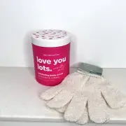 Body Prescriptions Exfoliating Body Scrub Vanilla & Mint -Ecotools Shower Gloves