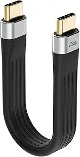 USB C to USB C Short Cable 3.1 Gen 2 Cable with Power Delivery, 60W 3A Fast Charge Cable 10Gbps with 4K Video Output, Compatible with iPad AiR5,Galaxy S22+/S22/S21/S20, iPad Pro, etc, 0.4ft/5inch