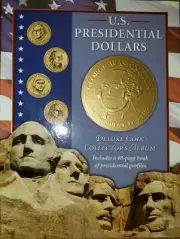 New-Readers Digest U.S. Presidential Dollars-Deluxe Coin Collector’s Album/Book
