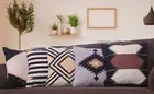 Cotton Throw Pillow Set Bohemian Décor 5 Set Cut Shuttle of 18" Cushion Cover
