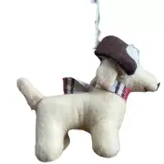 Labrador Retriever Felt Ornament - Dog Soft Lightweight Fabric Santa Hat Animal