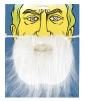 SANTA CLAUS BEARD Christmas Costume Fancy Dress Xmas Holiday One Size - Santa Claus (White)