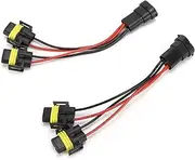 H11/H8 2 Way Splitter Harness, Antiwear Fog Light Splitter Harness for Modifications