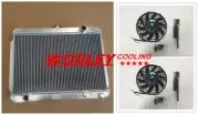 QLD-3ROW Aluminum Radiator for TOYOT Celica RA23 RA28 2.0 1976-1977 & 2 FANS new