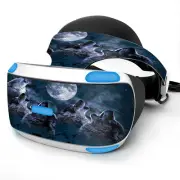Skin Wrap for Sony Playstation PSVR Headset Howling Wolves at Moon