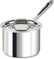 All-Clad 4202 Stainless Steel Tri-Ply Bonded Dishwasher Safe Sauce Pan with Lid/Cookware, 2-Quart, Silver