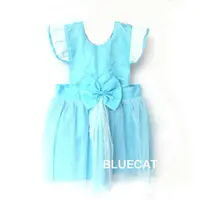 在飛比找樂天市場購物網優惠-淺藍色灰姑娘公主 兒童圍裙【BlueCat】【JI2389】
