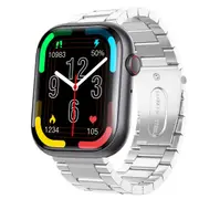 2.1 Inch Screen Smart Watch With Blood Sugar / Blood Oxygen Monitoring / Sos Alarm / 100+ Sports Modes Black 3 Bead Steel Black Silver 3 Bead Smart Wa