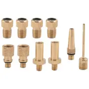 10 Pcs Inflator Pump Nozzle Kit Presta Schrader Tube Bicycle Adaptors for8202