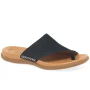 Gabor Lanzarote Toe Loop Womens Mules Nightblue Nubuck 5 Uk/38 Eu