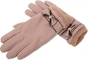 [BESTYASH] Women's Gloves Lids Leakproof Needle- Quilt Clip Lace Gloves Wicker Tucker Quilt Band Rat Feeder Flip Stacker Manual Gloves Succulent Trendy Black Synthetic Leather Material