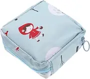 Beaupretty Delicate Multi Function Period Pouch with Zipper Portable Tampon Holder for Sanitary Napkins Stylish Storage Bag for School Office Travel