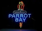 Captain Morgan Parrot Bay Rum 20"x16" Neon Sign Bar Lamp Light Party Man Cave