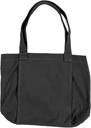 Large Capacity Yoga Tote Bag, Portable Yoga Mat Carrier for Office Workout Travel Beach Gym, Multifunctional Cotton Linen Shoulder Bag with Side Sleeves and Zip Pocket