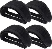 ECSiNG 4X Pedal Straps - Adjustable Reflective Toe Strap Anti-Slip for Fixed Gear Bike Feet