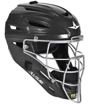 All-Star Catcher's Helmet MVP2510, Youth Size 6 1/4-7, Baseball, Black