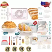Elegant 10'' Round & Oval Banneton Bread Proofing Baskets and Accessories