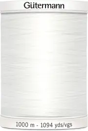 Gutermann Sew-All Thread 1,094Yd, Nu White