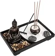 HAWILLOSCH 1set Zen Statue Candle Holder Decorative Retro Incense Stand for Meditation Spa Unique Home Office Ornament Peaceful Atmosphere
