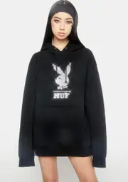 [HUF] Playboy Rhinestone Pullover Hoodie
