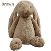 30CM Size Soft Stuffed Animals Kids Long Ear Bunny Rabbit Sleeping Cute Cartoon Plush Toy Pet Dolls Children Birthday Gift brown